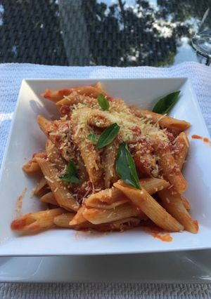 Una foto de Penne all'arrabbiata