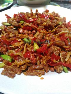 Foto resep Tempe, Teri, Kacang, pete Balado simpel