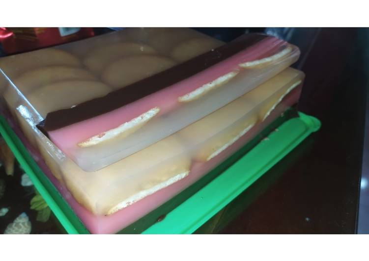 Puding lapis marie susu