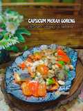 2:9:34 - Capsicum merah goreng bersama udang dan cendawan