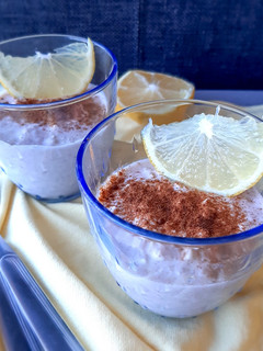 Φωτογραφία της συνταγής Overnight oats lemon cheesecake (Κρέμα βρώμης με λεμόνι)