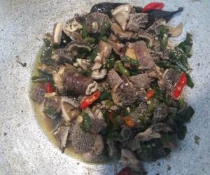 Resep mudah Oseng Babat Lombok Ijo Enak Sederhana