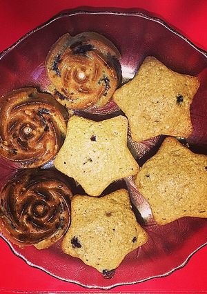 Una foto de Muffins de avena y arándanos