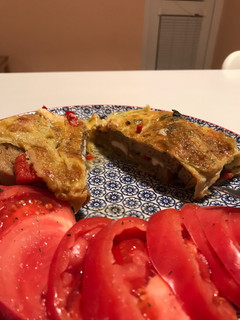 A picture of Omelette sandwich.