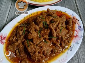 Gambar Rendang Daging & Pulut Kuning