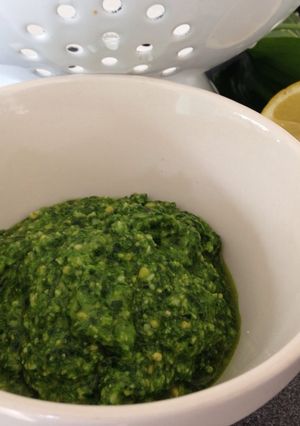 A picture of Wild Garlic Pesto.