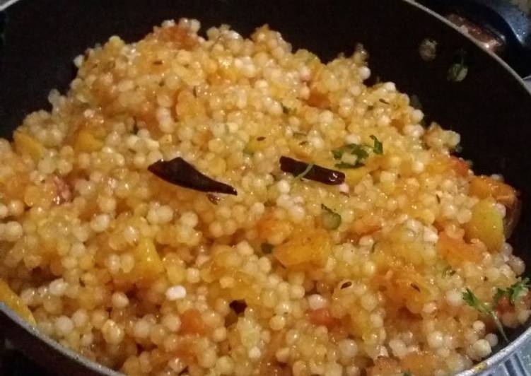 Sabudana khichadi without peanuts