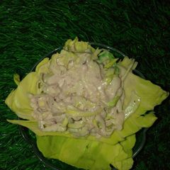 Mayonnaise cabbage salad A picture of Mayonnaise cabbage salad.