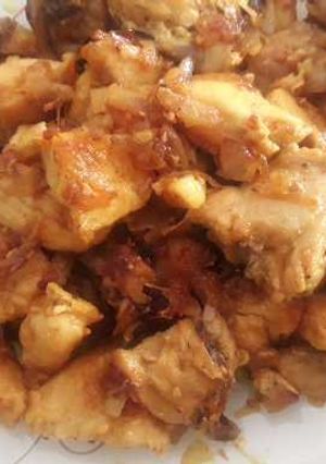 عکسی از دستور دو پیازه مرغ