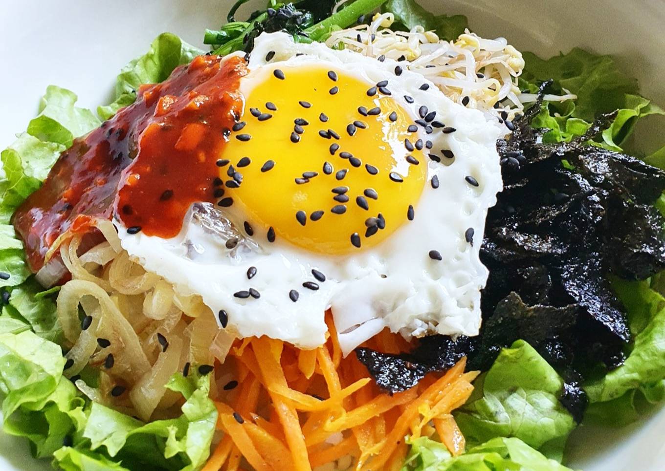 VEGETABLE BIBIMBAP - NASI CAMPUR KOREA