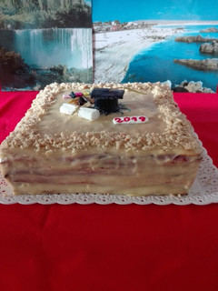 Una foto de Torta de graduación Montserrat