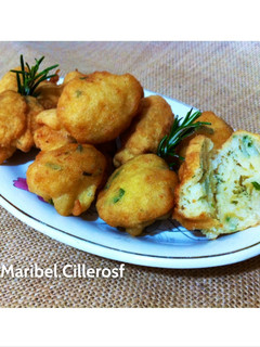 Una foto de Buñuelos de bacalao