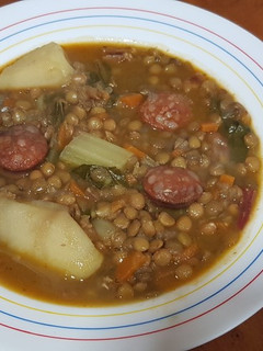 Una foto de Lentejas con chorizo