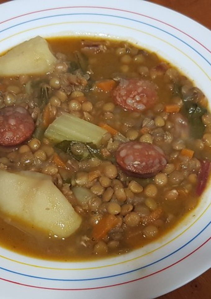 Una foto de Lentejas con chorizo