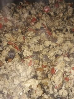 Una foto de Revuelto de huevo y verduras