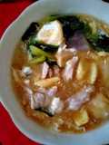 ราดหน้าผักหมูนุ่ม