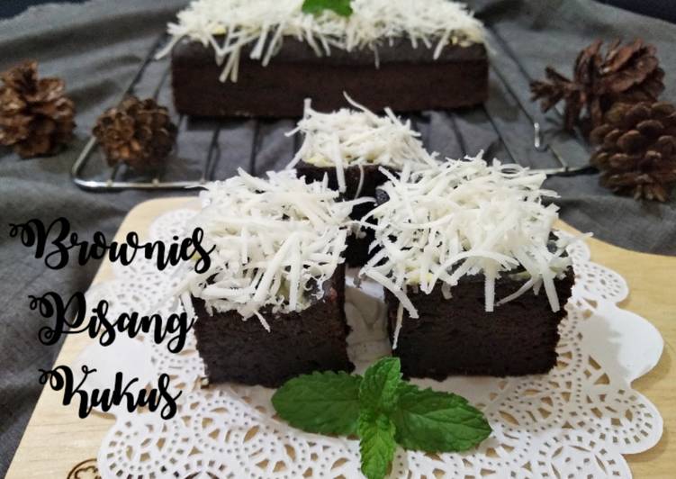 Brownies Pisang Kukus 🍌 (Tanpa Mixer)