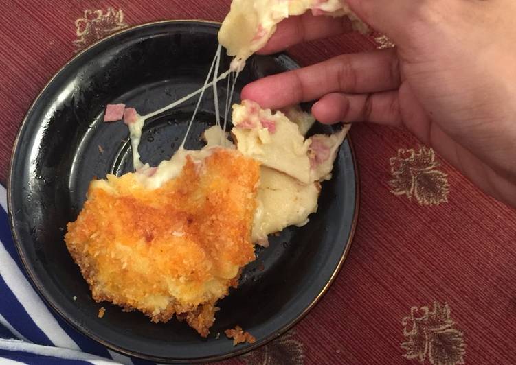 Cara Gampang Membuat Amris(American rissoles)+mozzarella, Enak