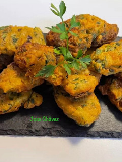 Una foto de Pakoras vegetales