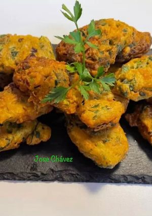 Una foto de Pakoras vegetales