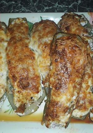 Töltött cukkini recept fotója