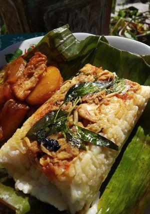 Foto resep Nasi bakar ayam kemangi