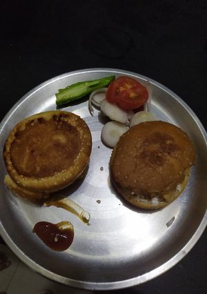 A picture of Veg burger.