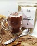 Postre de choco poroto con Stevia en polvo