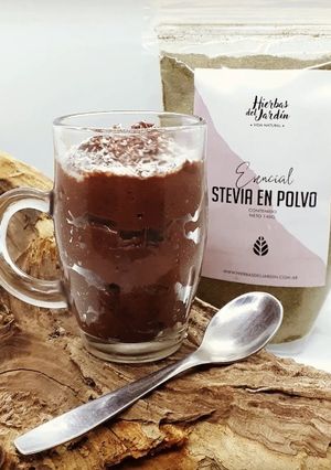 Una foto de Postre de choco poroto con Stevia en polvo