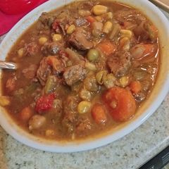 A picture of Homemade Vegetable Beef Soup.