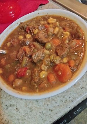 A picture of Homemade Vegetable Beef Soup.