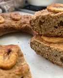 Budín de jengibre, banana y naranja