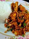 ข้าวยำไก่แซ่บแบบkfc