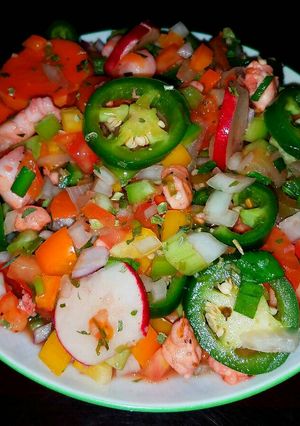A picture of Mike's Spicy Mexican Shrimp Ceviche.