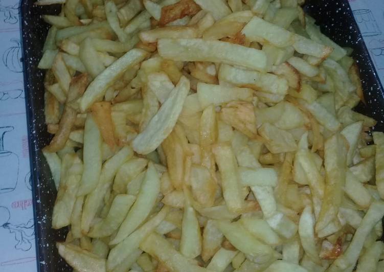 Recipe of Quick Papas fritas al disco😋😋😋