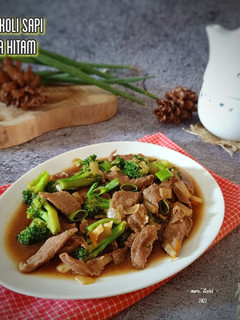 Foto resep Brokoli Sapi Lada Hitam