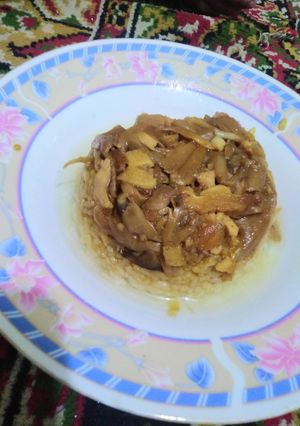 Foto resep Nasi Tim Ayam Jamur Merang