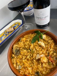 Una foto de Arroz con bacalao
