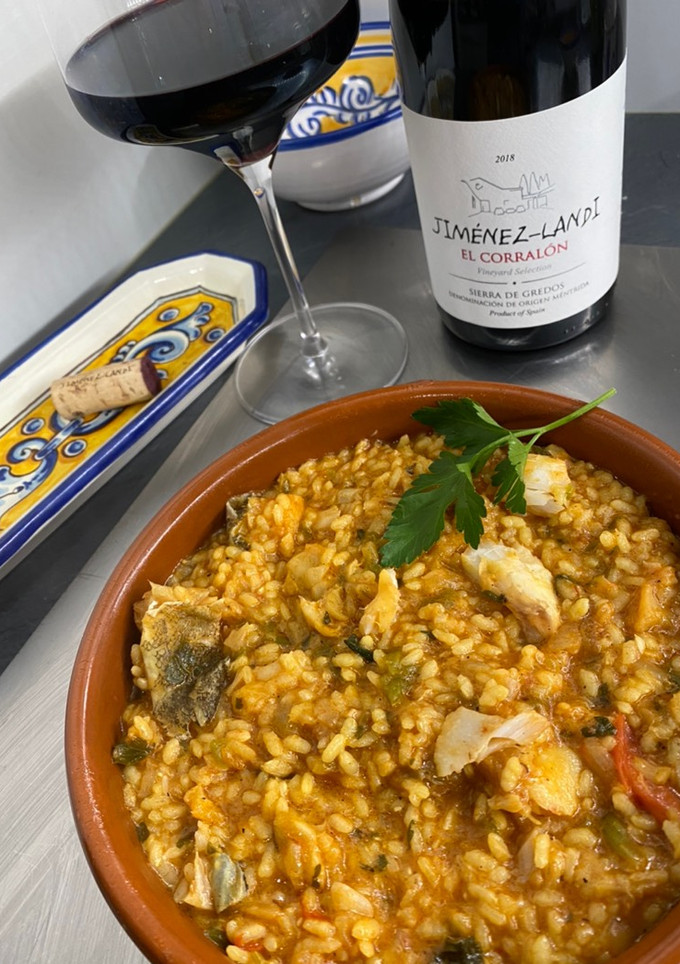 Una foto de Arroz con bacalao