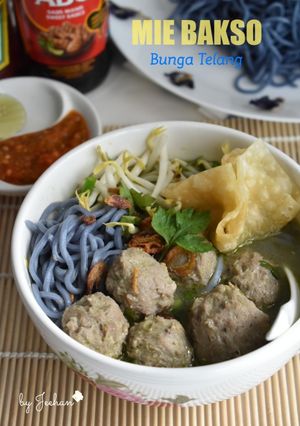 Foto resep MIE BAKSO Bunga Telang