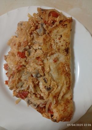 Una foto de Tortilla vegetal