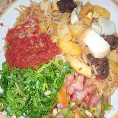 A picture of Jollof rice.