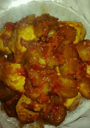 Foto resep Balado terong tahu
