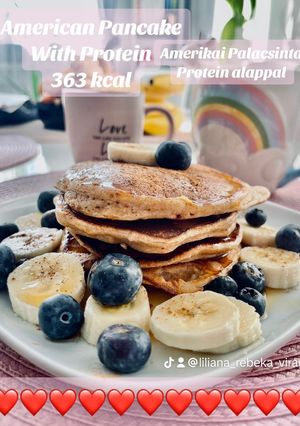 Proteines amerikai palacsinta 363kcal✅💪🏽❤️ recept fotója