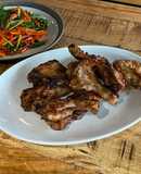 Fried chicken marinated in the Vietnamese Maggi soy sauce - cooked in an air fryer