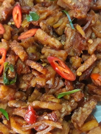 Cara Gampang Membuat Resep Kering Tempe Kentang Pedas manis yang Uenak Anti Ribet, Mantap
