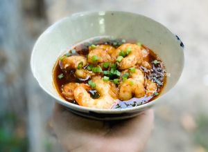 Hình của món Tôm Biển Ram Mật Ong.
