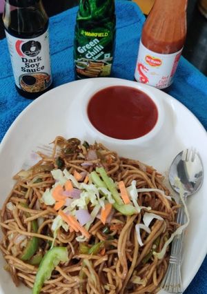 A picture of Street style chowmein.