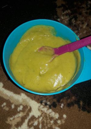 Foto resep MPASI 6+ kentang wortel daging brokoli keju mix blend