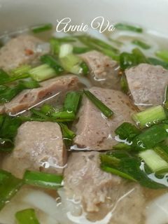 Hình của món Phở bò viên gân.